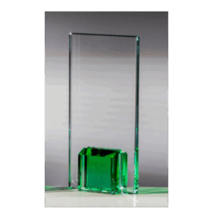 Glasstatyett grön