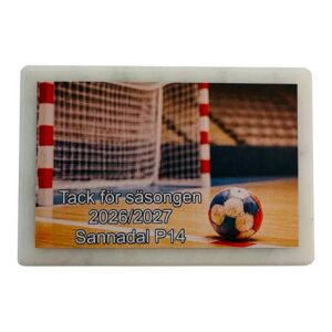 Marmorplakett Handboll 75x54mm