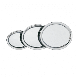 Silverfärgat fat
