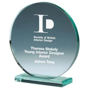 Cirkelglas med sockel 2-storlekar