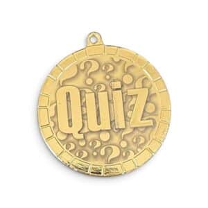 Medalj Quiz 50mm Embossed