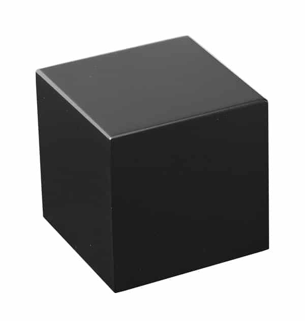 Träsockel Kub Svart